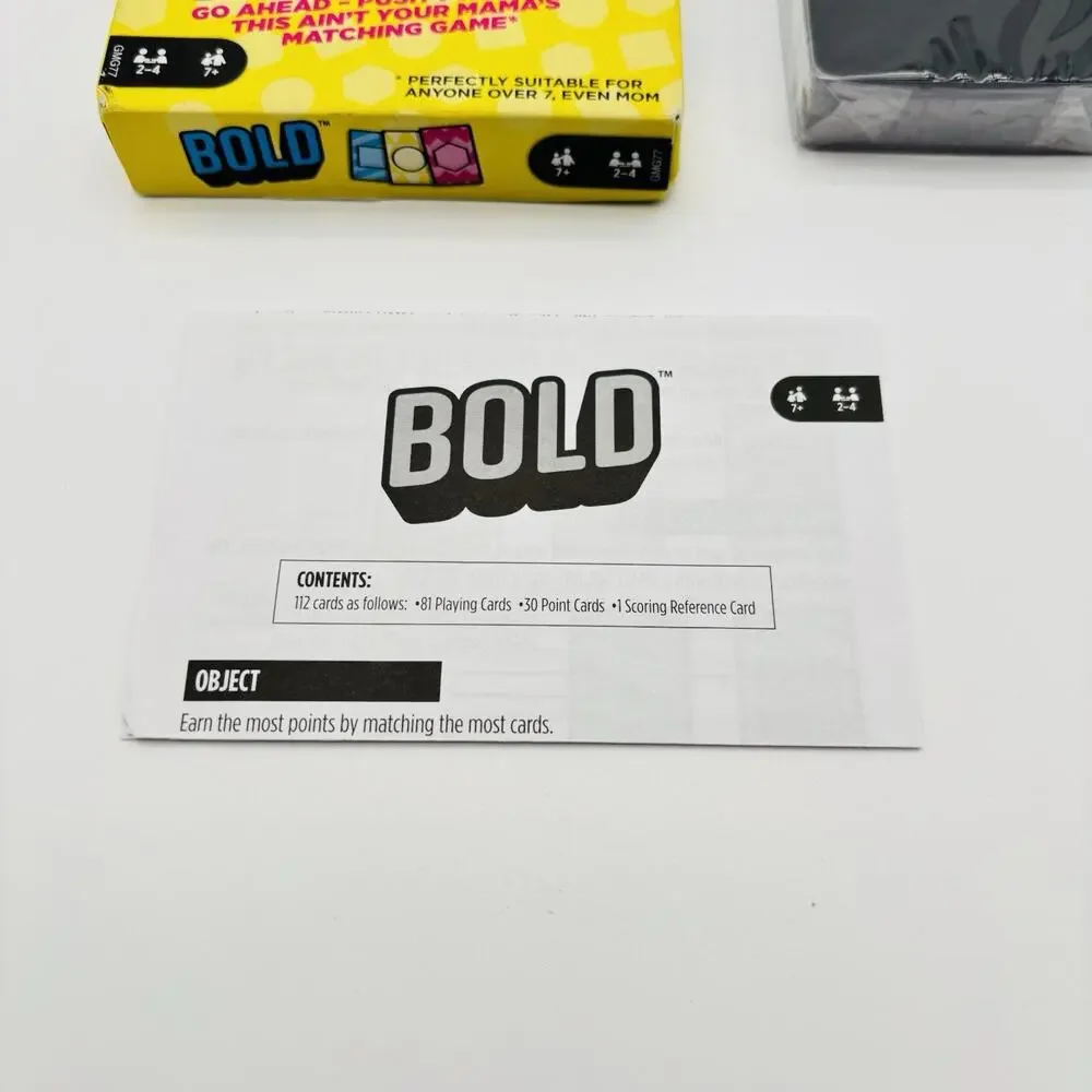 Bold card game ~ Mattel Games - Complete-NEW. Cards Sealed.